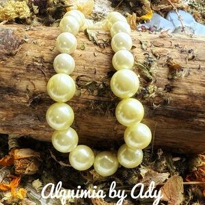 Edison pearls beaded short necklace